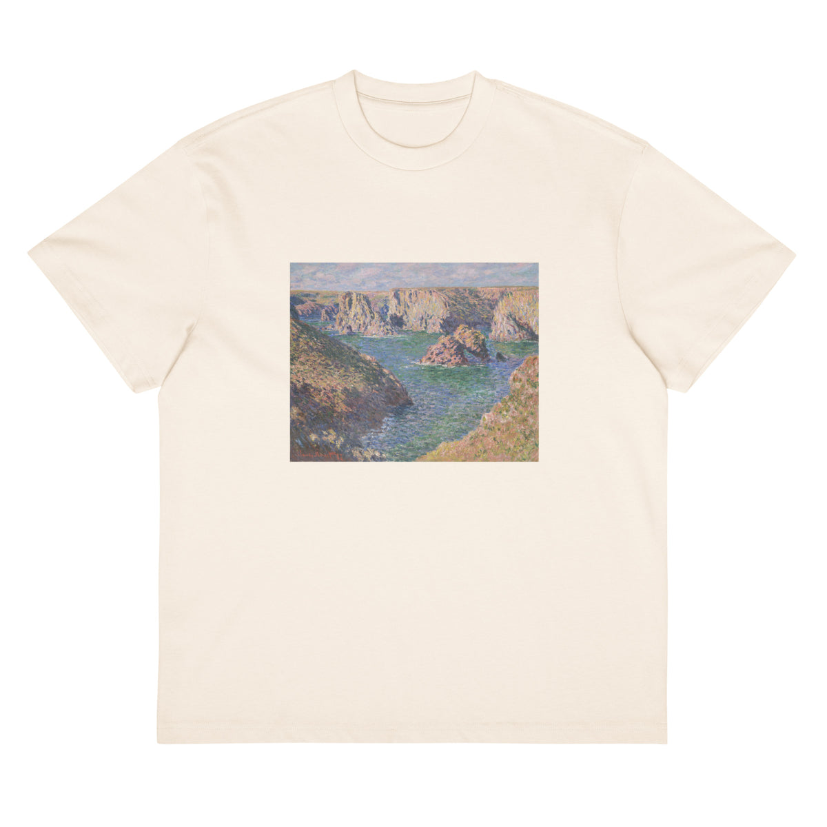 White T-shirt Port-Domois Belle-Isle Signature