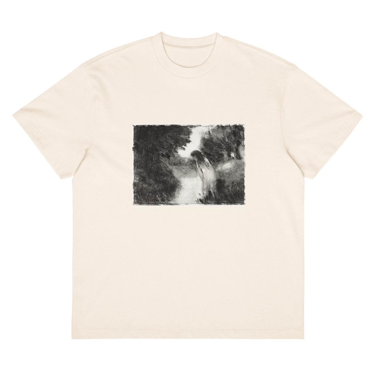 White T-shirt A Bather Signature