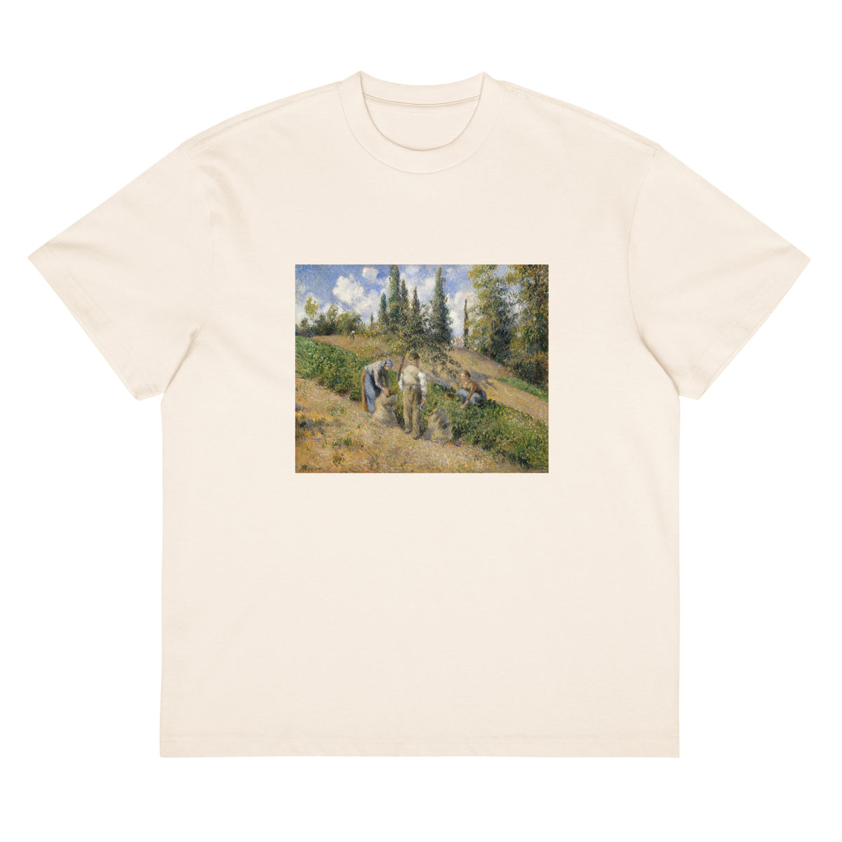White T-shirt The Harvest Pontoise Signature
