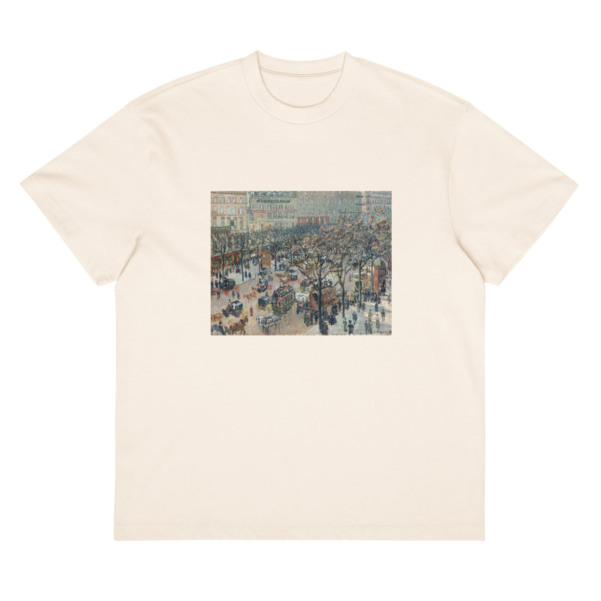White T-shirt Boulevard Of The Italians Morning Sunlight Signature