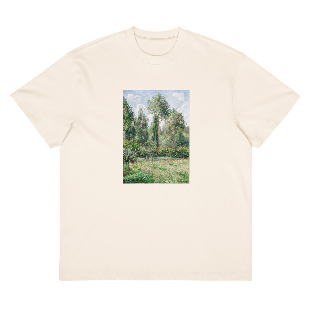White T-shirt Poplars Eragny Signature