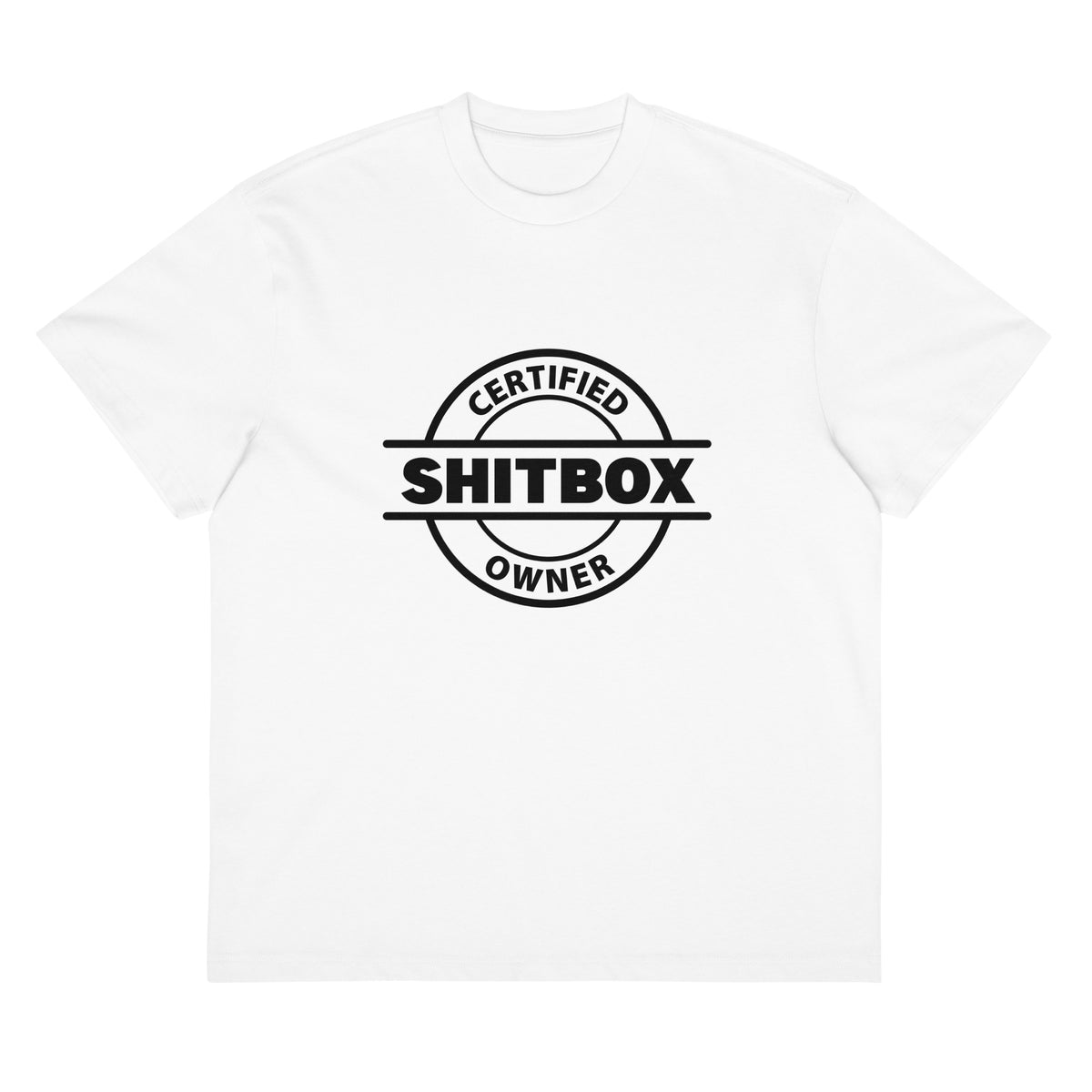 White T-shirt Shitbox Signature
