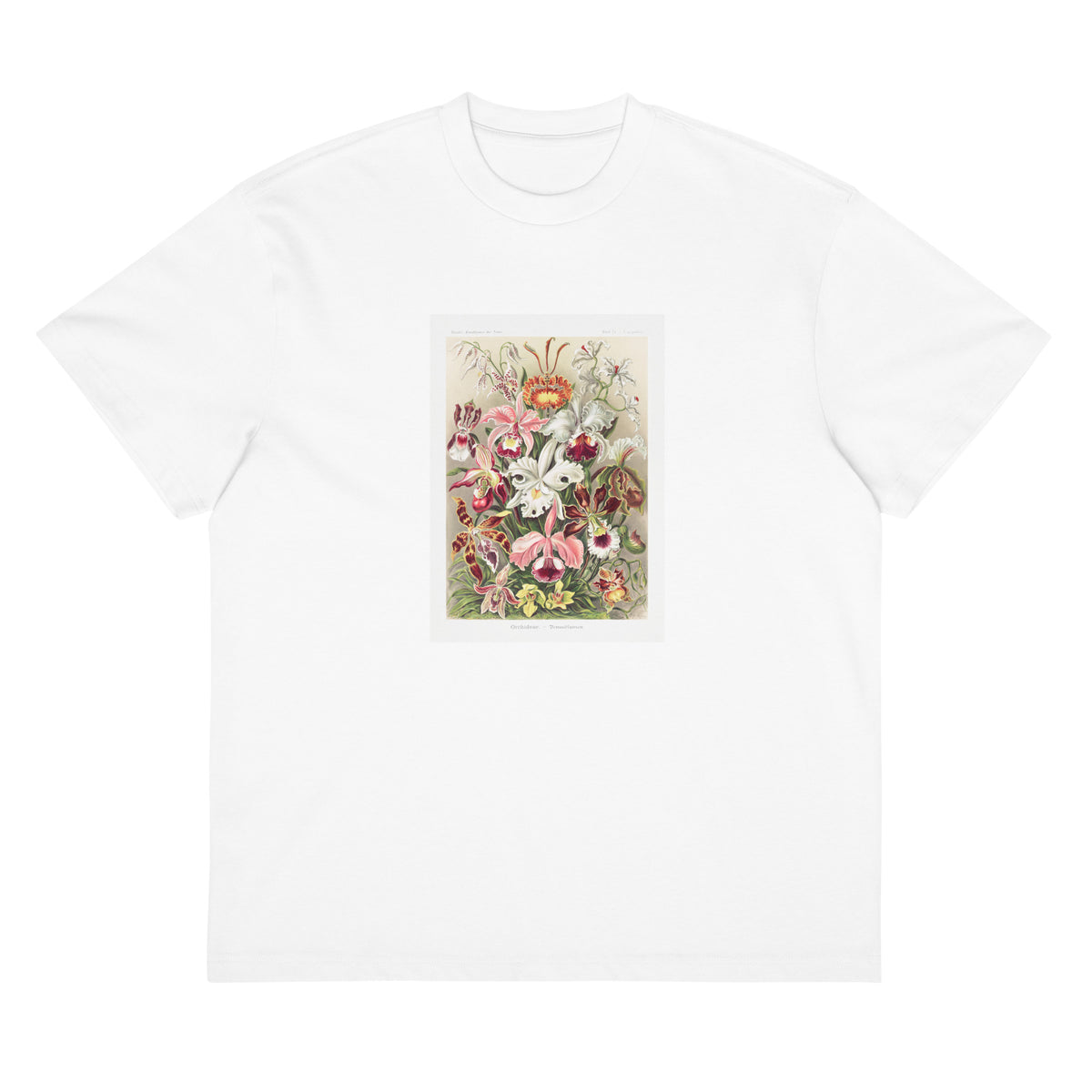 White T-shirt Orchideae Denusblumen A Giltsch Gem Signature