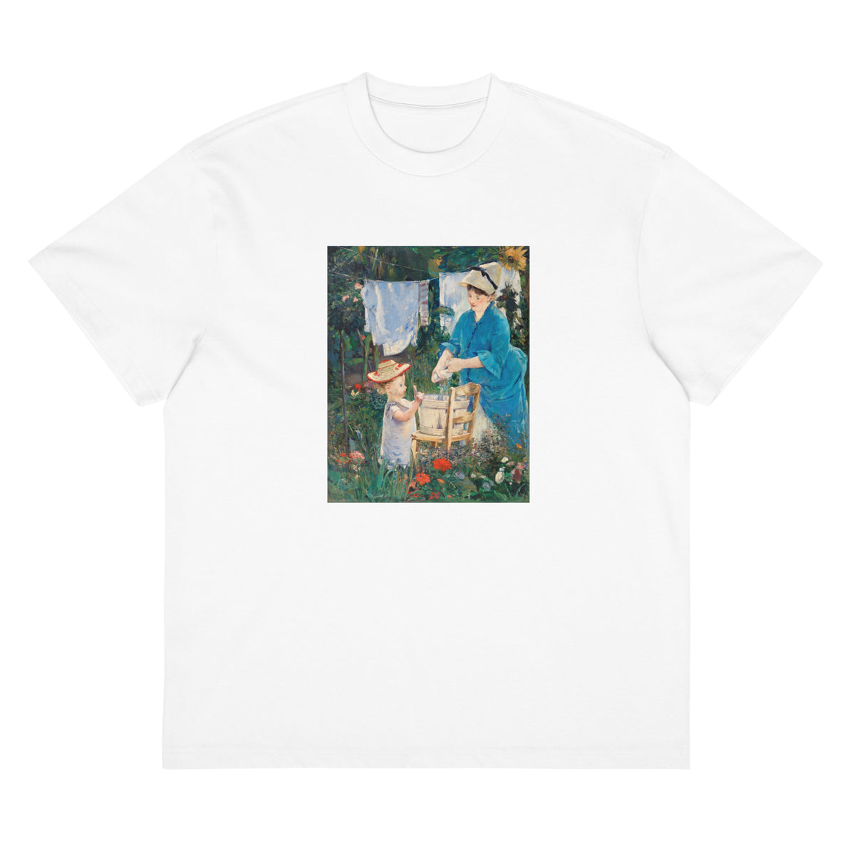 White T-shirt Laundry Le Linge Painting In High Resolution Signature