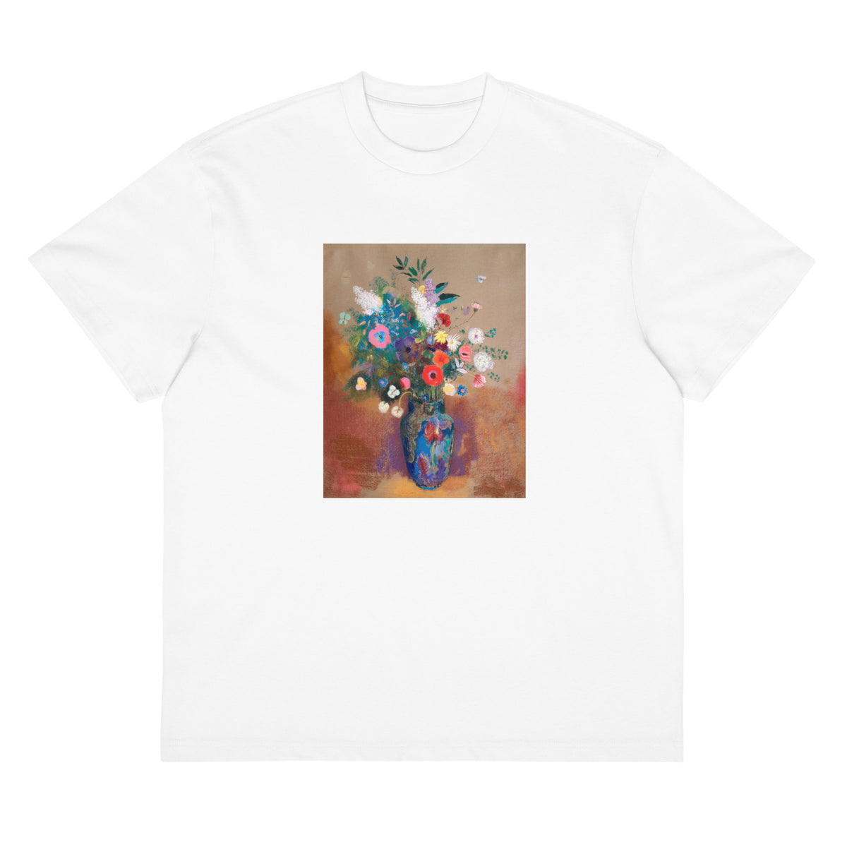 White T-shirt Bouquet Of Flowers 1900 1905 Signature