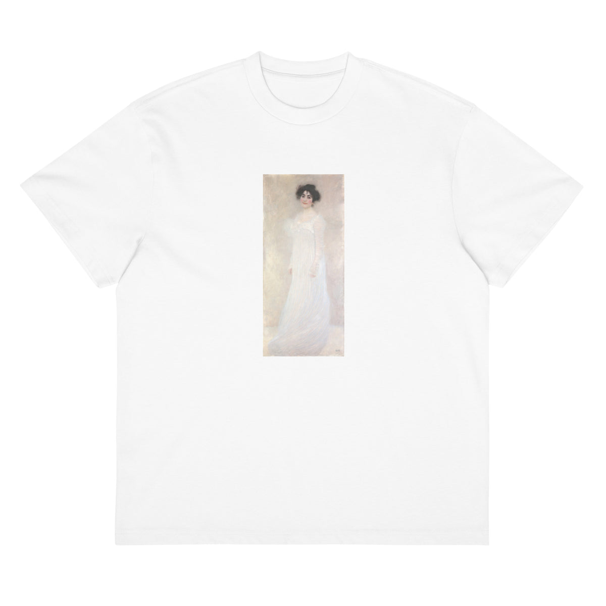 White T-shirt Serena Pulitzer Lederer Signature