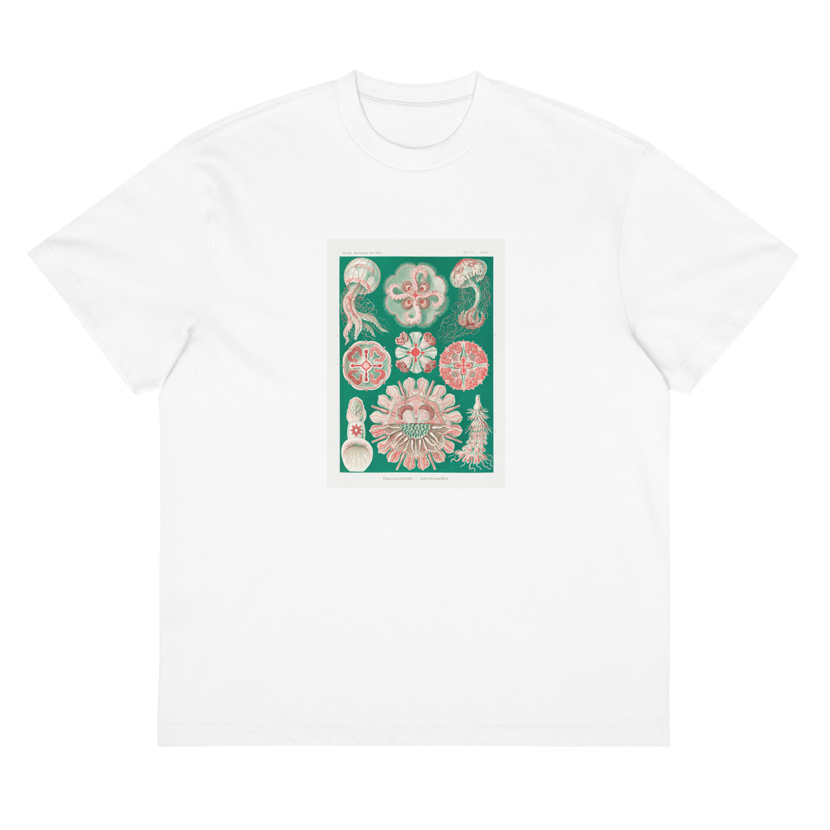 White T-shirt Discomedusae Schweibenquallen Signature