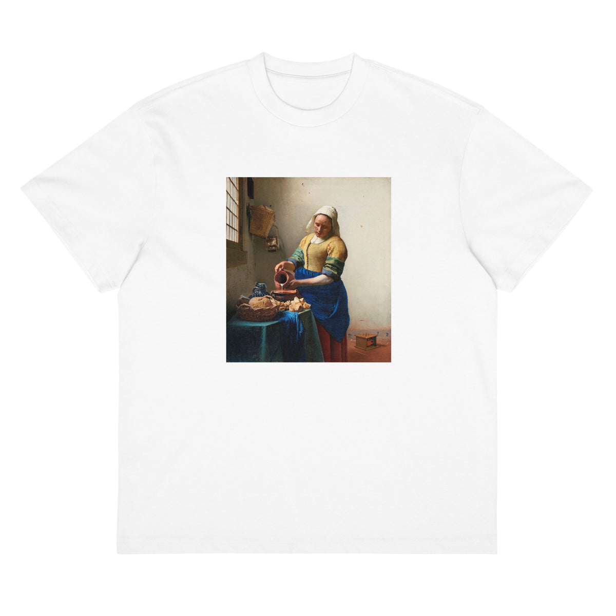 White T-shirt The Milkmaid Signature