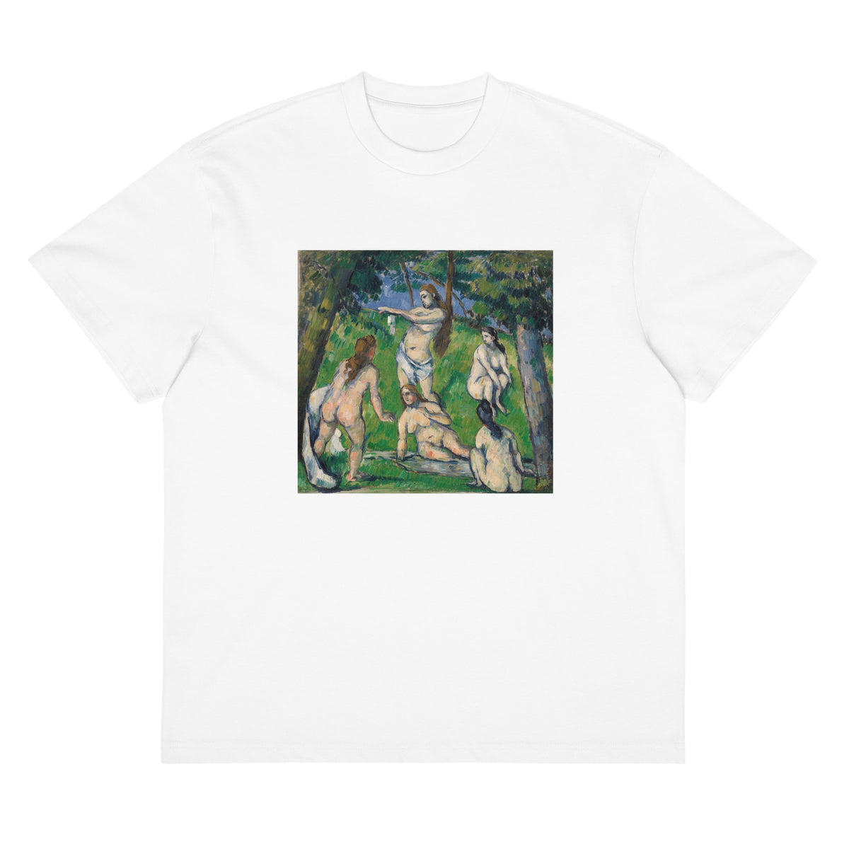 White T-shirt Five Bathers Cinq Baigneuses Signature