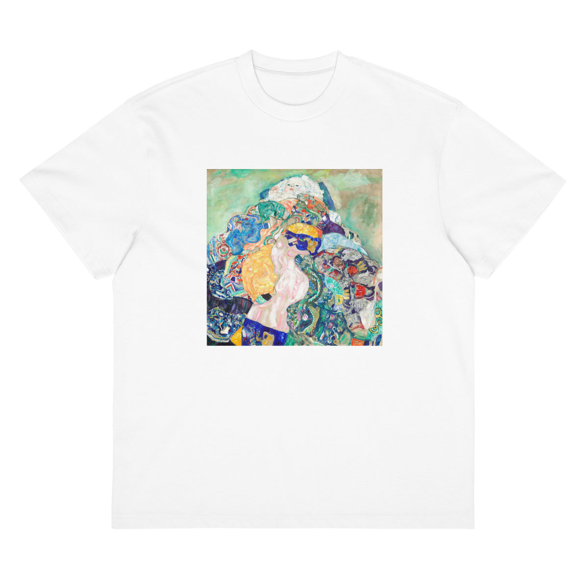 White T-shirt Baby Cradle Signature