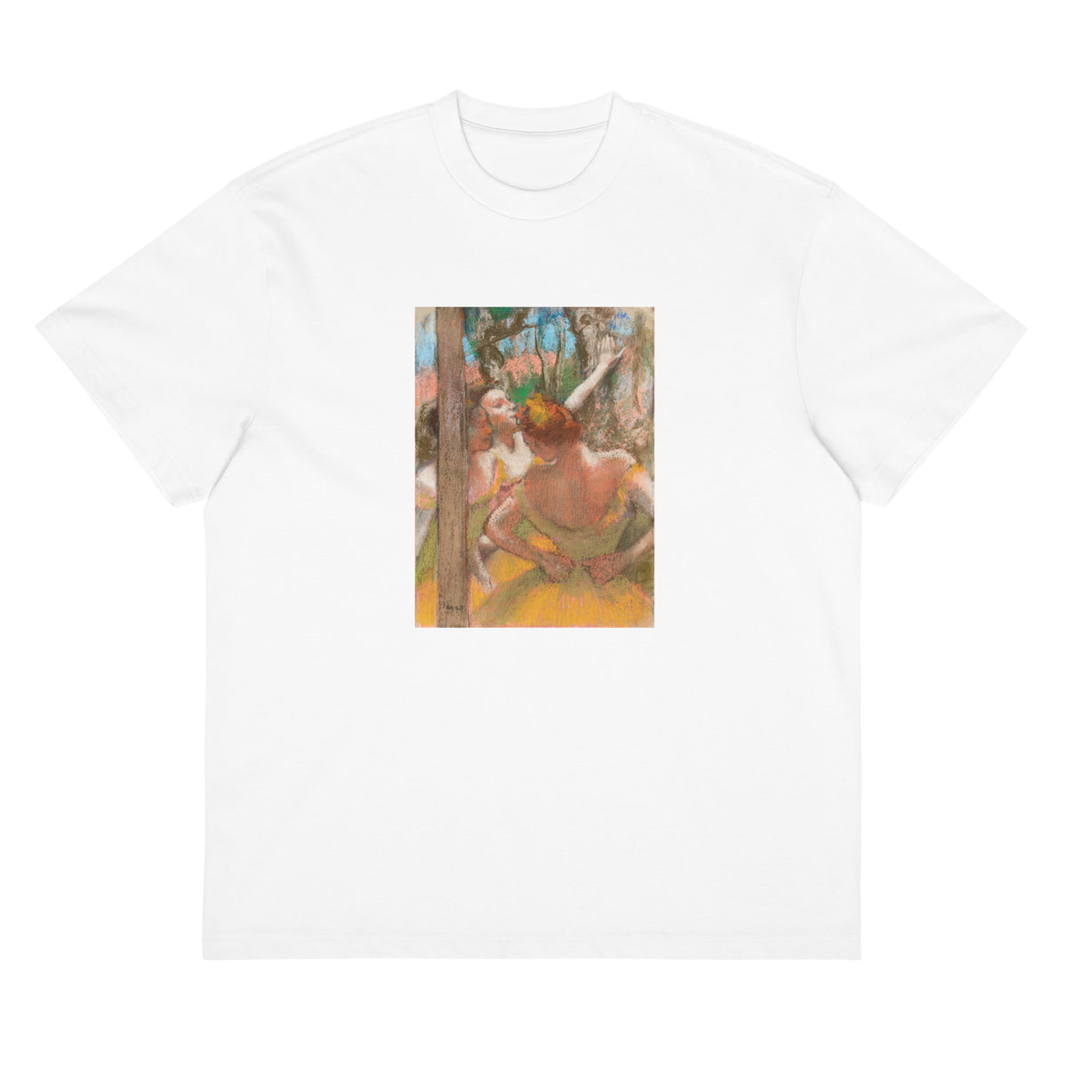 White T-shirt Dancers Painting In High Resolution Signature