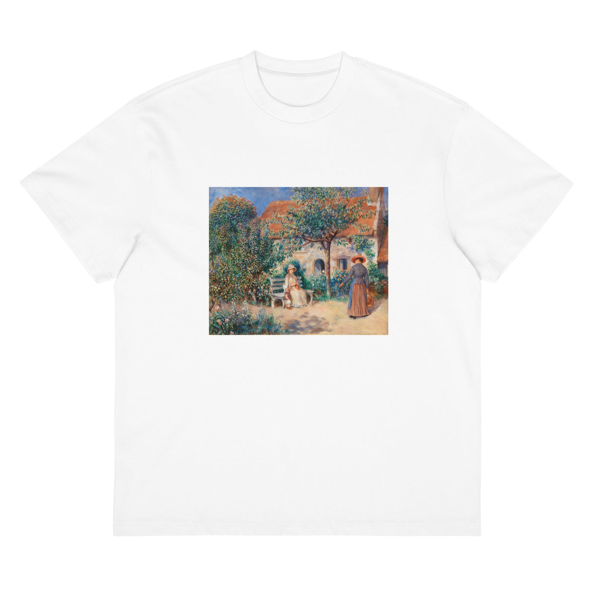 White T-shirt In Brittany En Bretagne Signature