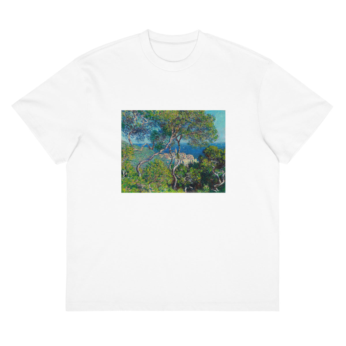 White T-shirt Bordighera Signature