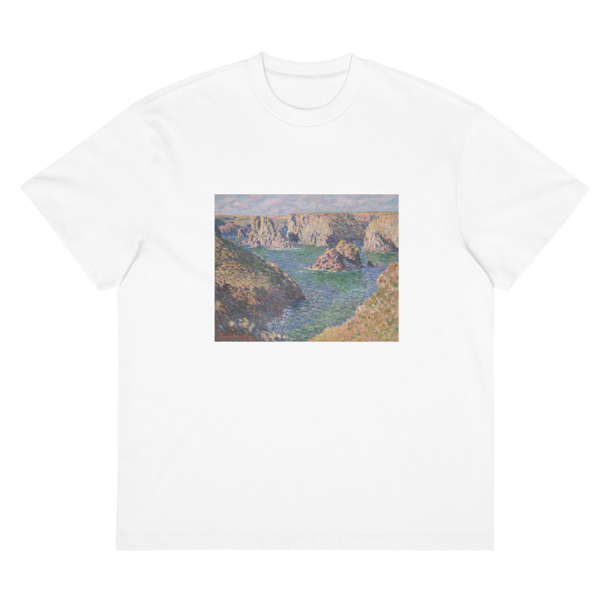 White T-shirt Port-Domois Belle-Isle Signature