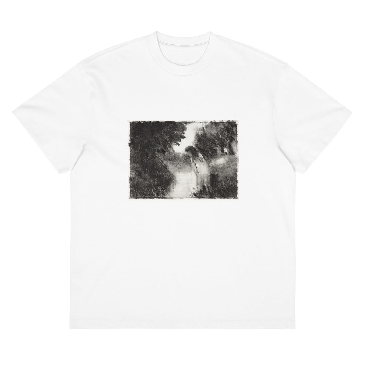 White T-shirt A Bather Signature