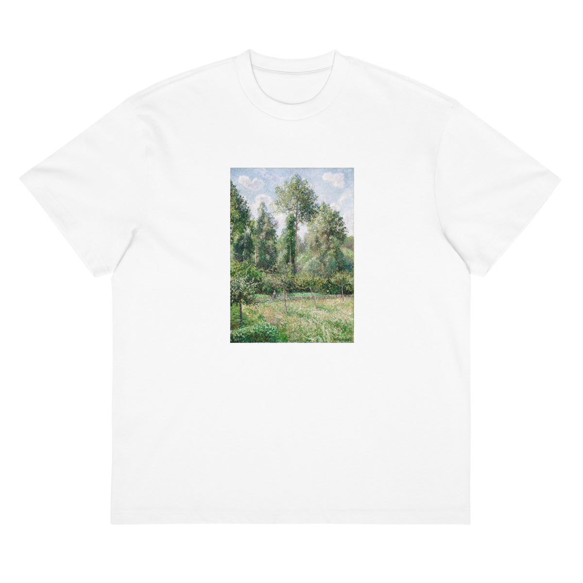 White T-shirt Poplars Eragny Signature