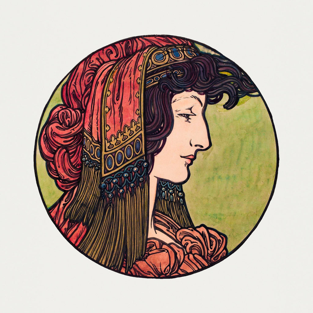 T-shirt Stained Glass Fouquet Mucha IV Essential