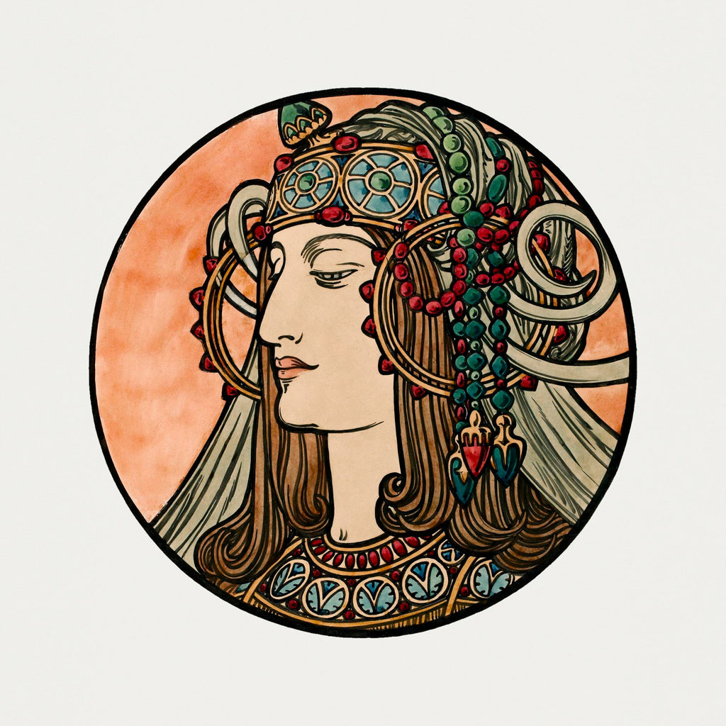 T-shirt Stained Glass Fouquet Mucha VI Essential