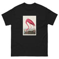 Black T-shirt Pink Flamingo - John James Audubon 1827 Essential