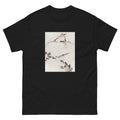 Black T-shirt Three Birds Perched On Branches One With Blossoms - Katsushika Hokusai Published Between 1830 And 1850 An Illustration Of Three Birds Perched On Branches One With Blossoms Essential