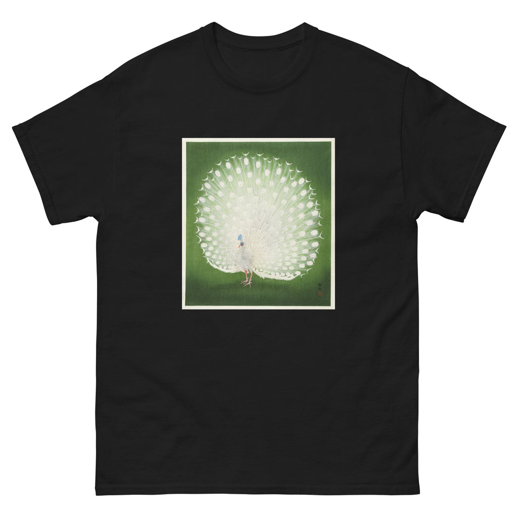 Black T-shirt Peacock - Ohara Koson 1925 Essential