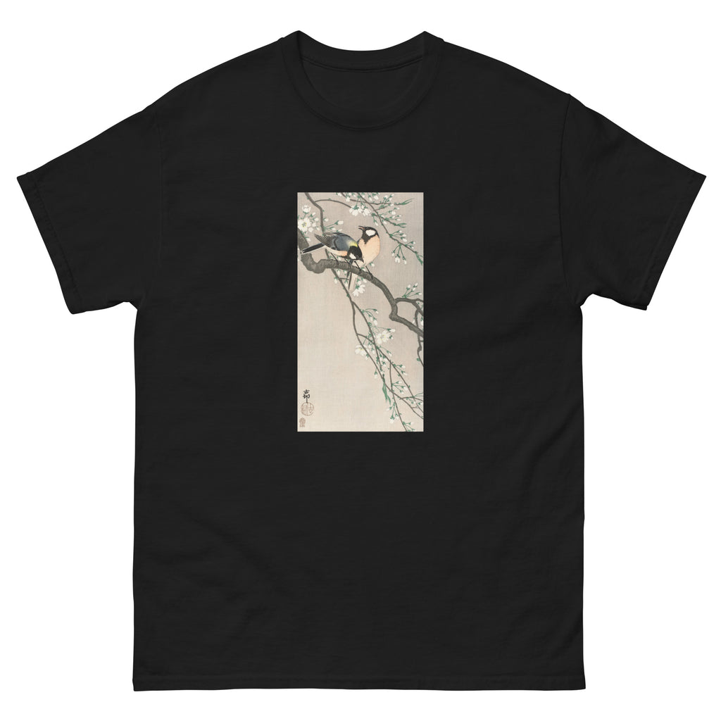 Black T-shirt Tits On Cherry Branch Essential