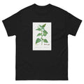 Black T-shirt Tetragonia Expansa New Zealand Spinach Essential