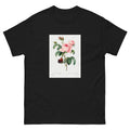 Black T-shirt Cabbage Rose - Pierre-Joseph Redoute 1759 Essential
