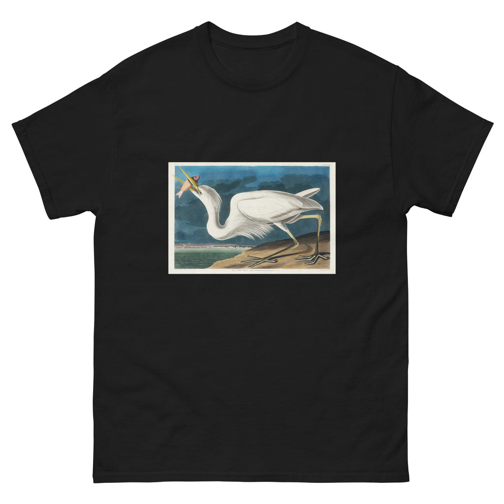 Black T-shirt Great White Heron Essential