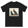 Black T-shirt Violet-Green Cormorant And Townsend S Cormorant - John James Audubon 1827 Essential