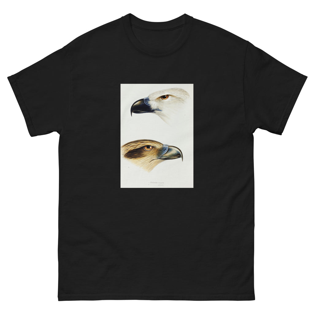 Black T-shirt 1 White-Bellied Sea Eagle Haliaeetus Leucogaster 2 Whistling Kite Haliastur Sphenurus Illustrated Essential
