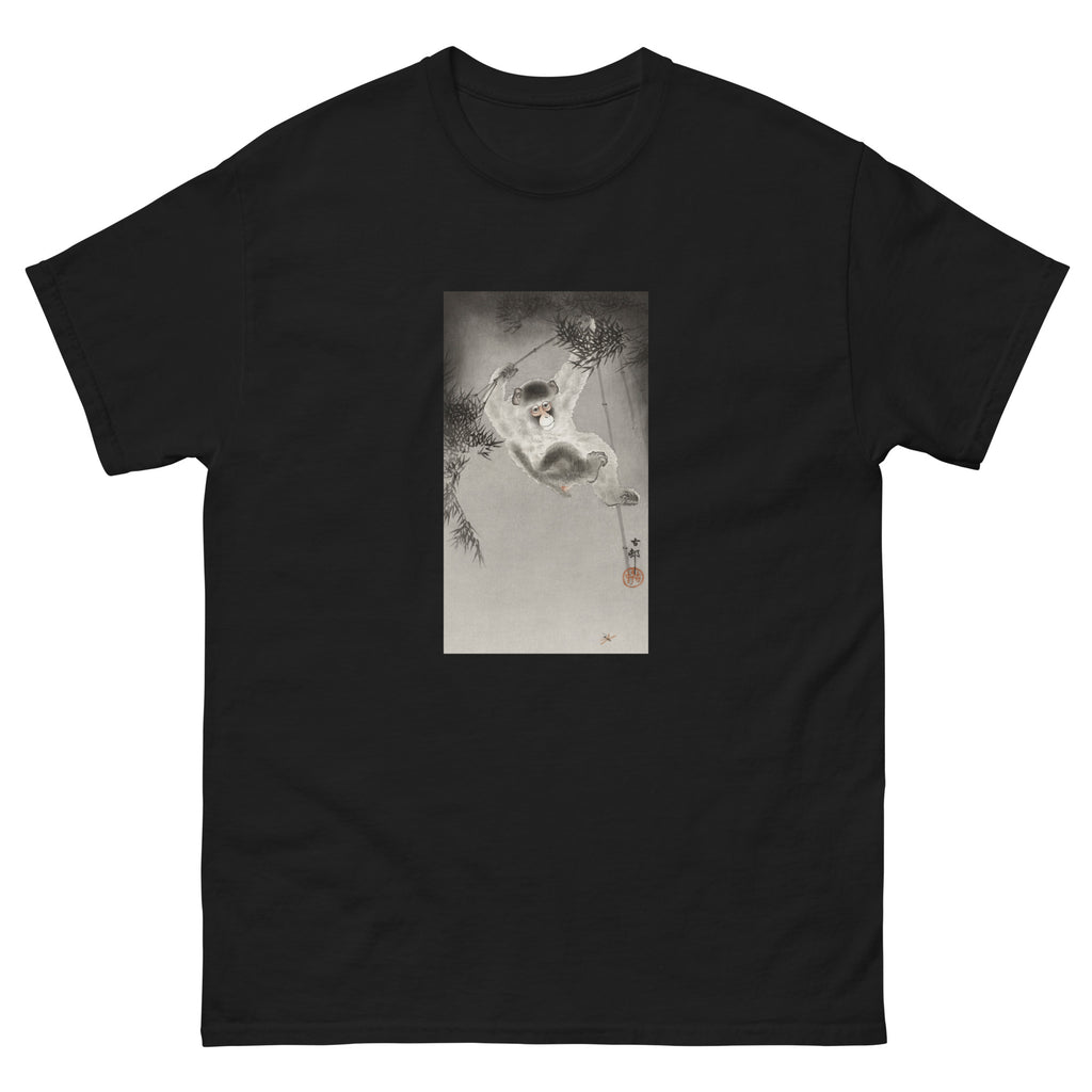 Black T-shirt Monkey Hanging - Ohara Koson 1900 Essential