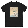 Black T-shirt Kingfisher In The Snow - Ohara Koson 1925 Essential
