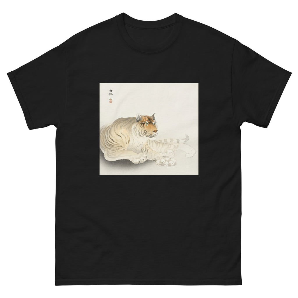Black T-shirt Tiger - Ohara Koson 1900 Essential