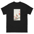 Black T-shirt Japanese Plague Bird On Maple - Ohara Koson 1900 Essential