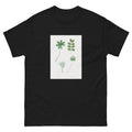 Black T-shirt Tree Leaf Set - Pierre-Joseph Redoute 1759 Essential