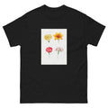 Black T-shirt Flower Set - Pierre-Joseph Redoute 1759 Essential