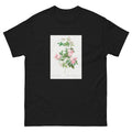 Black T-shirt Flesh-Pink Multiflora Rosa Multiflora Carnea Essential