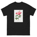 Black T-shirt Gallic Rose Also Known As The Duchess Of Orleans Rosa Gallica Aurelianensis Essential