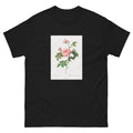 Black T-shirt Boursault Rose Also Known As Rose Turbine Without Thorns Rosa Inermis Essential
