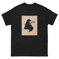 Black T-shirt Raven Head Print In High Resolution Essential