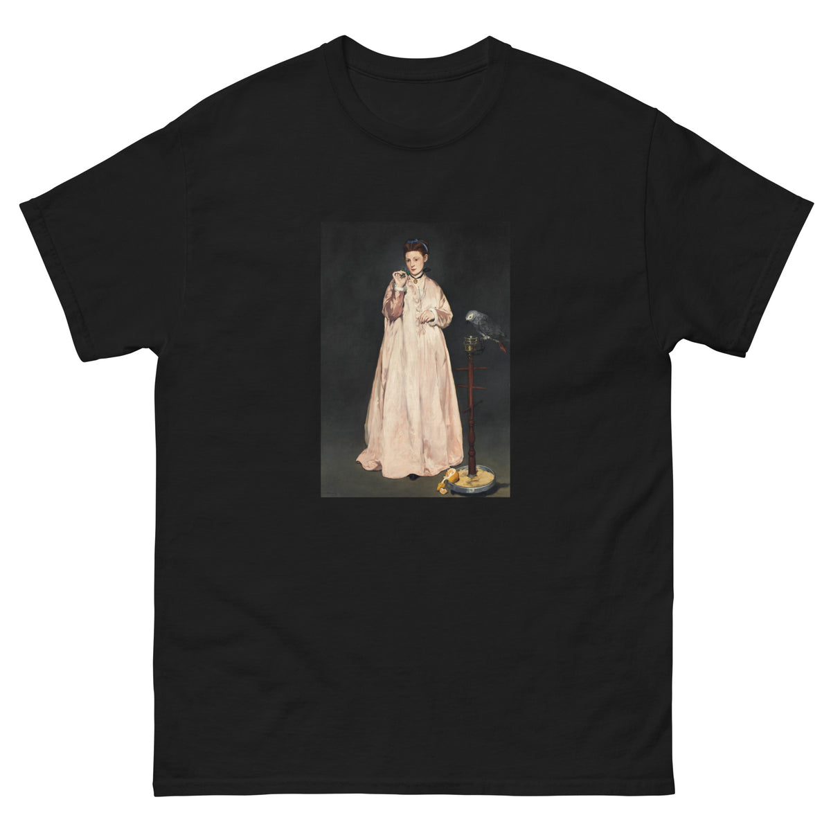 Black T-shirt Young Lady In 1866 Painting In High Resolution Essential