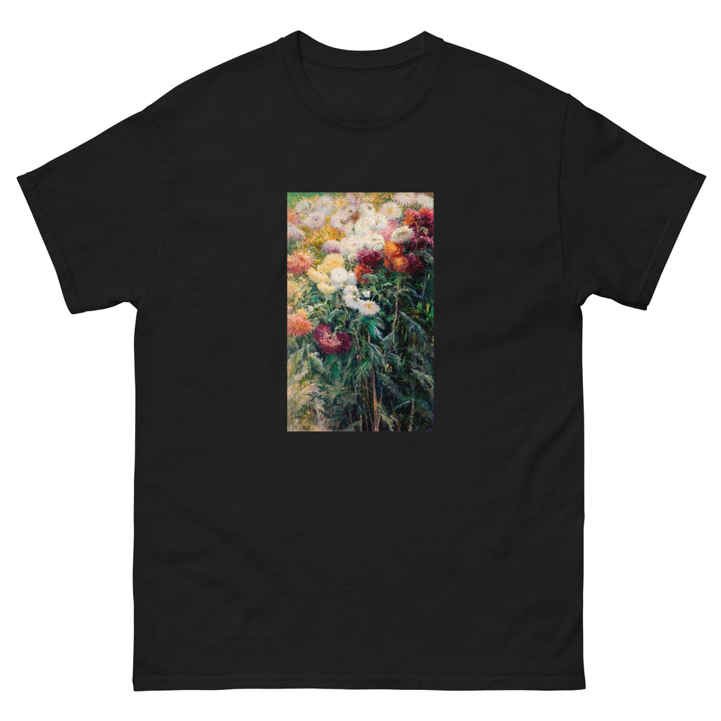 Black T-shirt Chrysanthemums In The Garden At Petit Gennevilliers Painting In High Resolution Essential