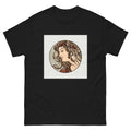Black T-shirt Stained Glass Fouquet Mucha V Essential