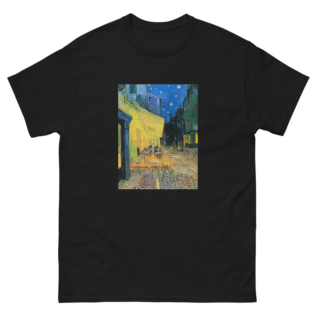 Black T-shirt Vincent Van Gogh S Cafe Terrace At Night Famous Painting Essential