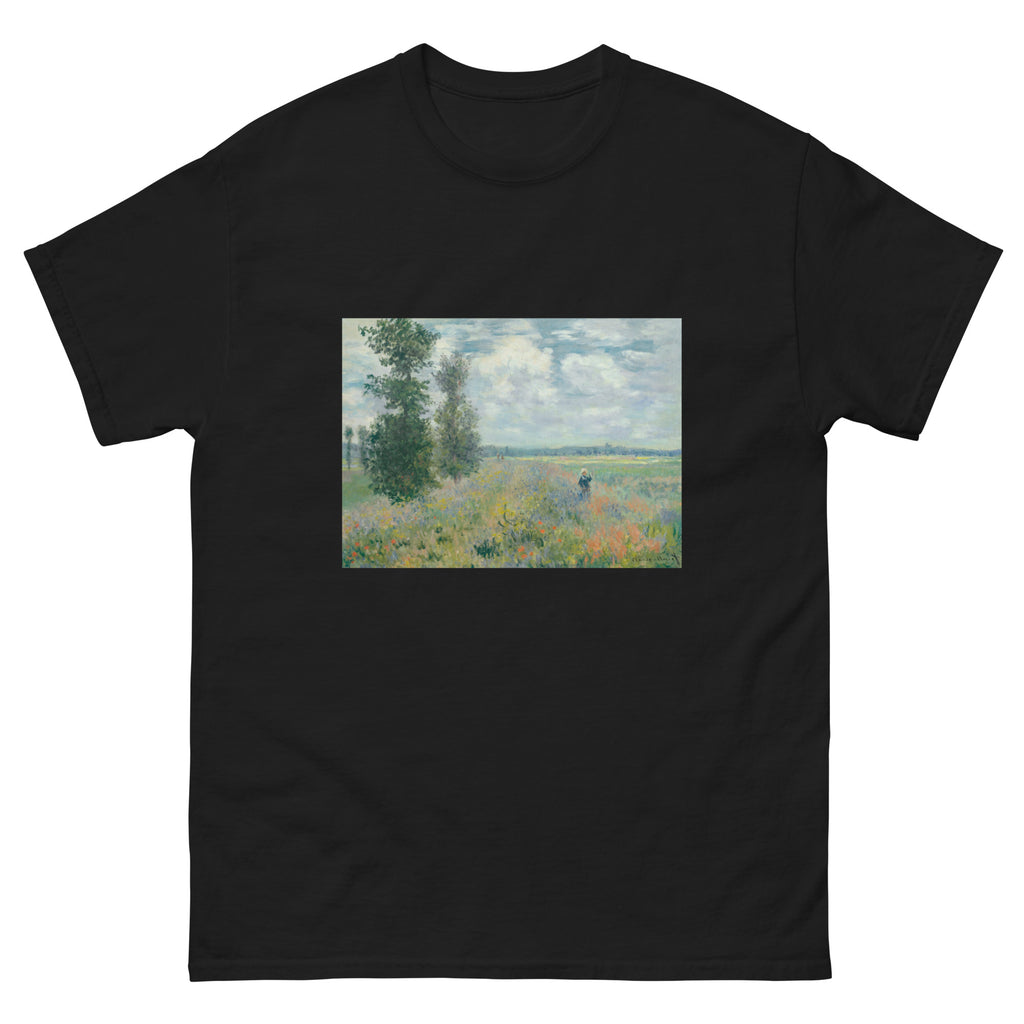 Black T-shirt Poppy Fields Near Argenteuil Essential