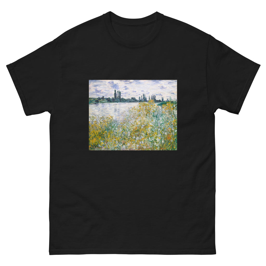 Black T-shirt Icirc Le Aux Fleurs Near Vetheuil Essential
