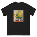 Black T-shirt Bouquet Of Sunflowers Essential