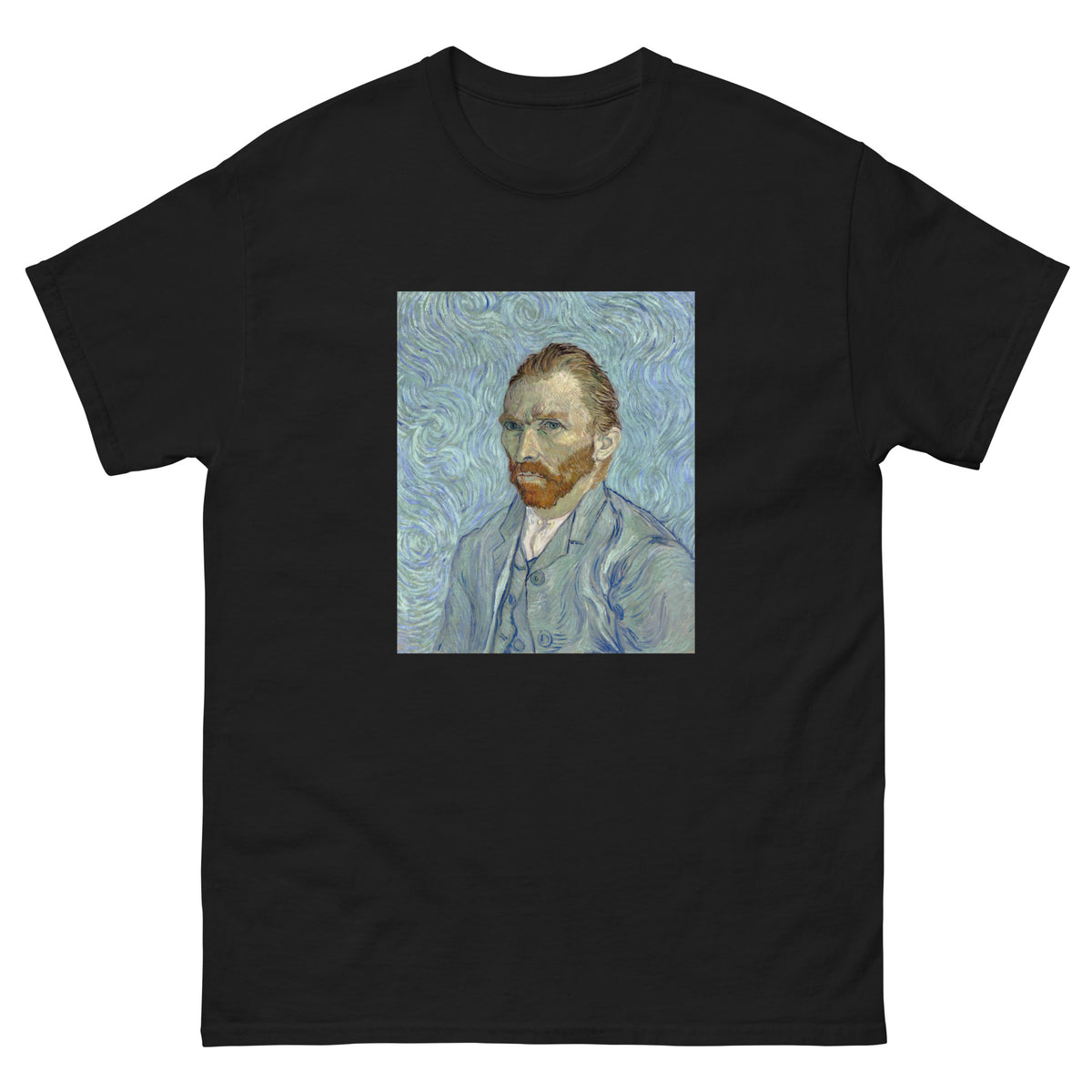 Black T-shirt Vincent Van Gogh S Self-Portrait Famous Painting Essential