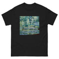 Black T-shirt Claude Monet S Water Lilies And Japanese Bridge Famous Painting Essential